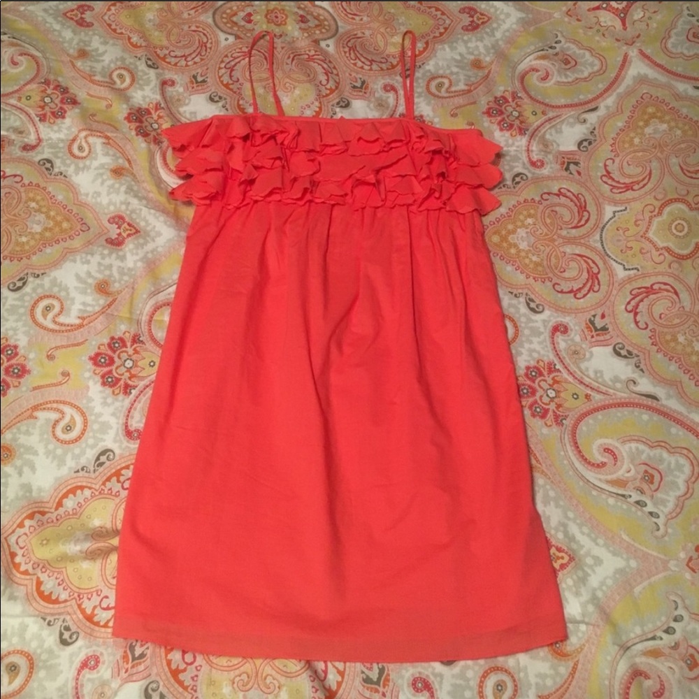 Jcrew ruffle dress